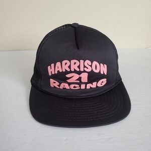 VINTAGE Harrison Racing 21 Black Hat